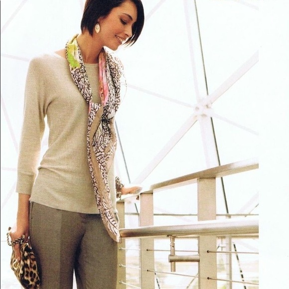 Chico’s Darla dolman sweater heather oatmeal NWT - Picture 2 of 6